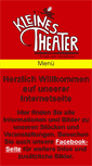 Mobile Screenshot of kleines-theater-prien.de