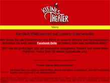 Tablet Screenshot of kleines-theater-prien.de